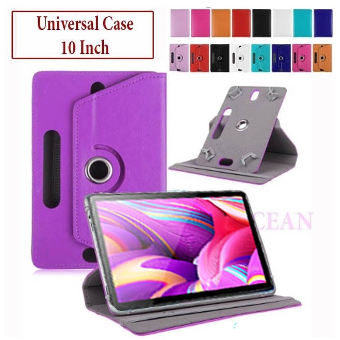 Advan Tab A10 10.1 Flip Case Casing Book Cover Vertical Horizontal Standing Rotating