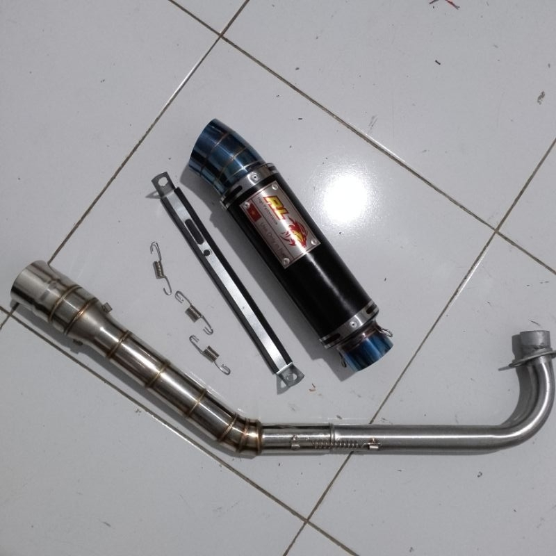 Knalpot RL RedLeo Racing/Knalpot Jupiter Z/Supra/Vega/Revo/Blade/Kharisma/Crypton/Kaze R/Blitz/Zx130