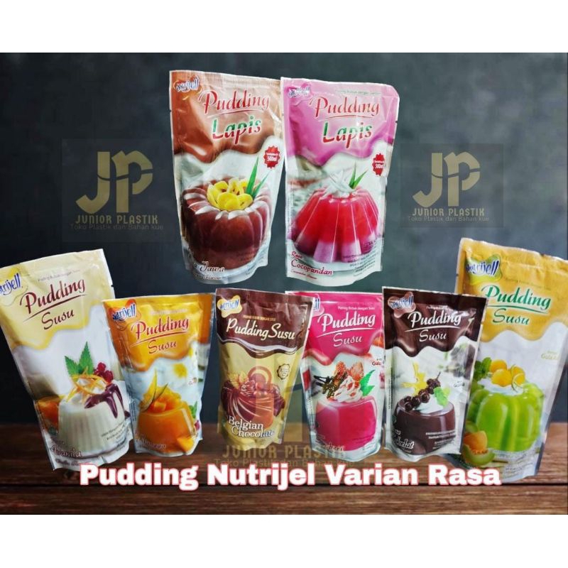 

Pudding Nutrijell Aneka Rasa/Pudding susu/Pudding Lapis/Pudding All Variant Buah Nutrijel