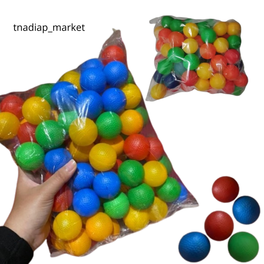 BOLA PINGPONG PLASTIK ISI 100 pcs / 50 pcs Bola ping pong mandi bola pingpong ukuran kecil