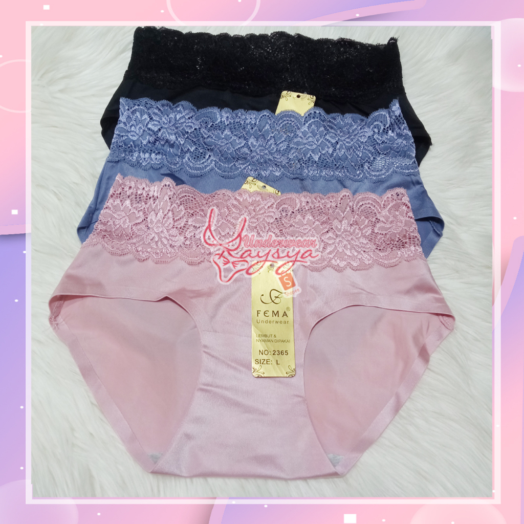 CD/Celana Dalam Fema Seamless Renda