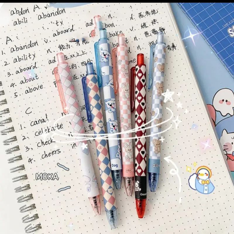 

Pena Gel Pola lucu 1 Set isi 6 (0.5mm)