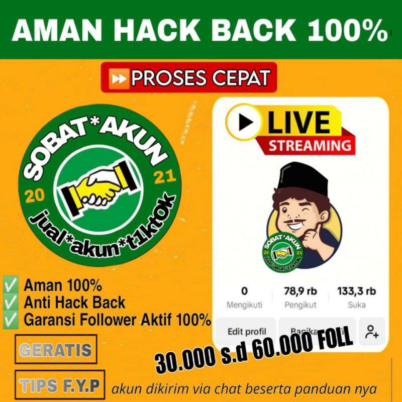 AKUN TIKTOK SHOP / AKUN TIKTOK FYP