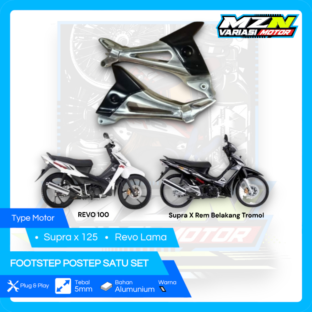 Footstep Supra X 125 Postep Supra X 125 Postep Revo Satu Set High Quality PNP Supra X 125 Dan Revo L