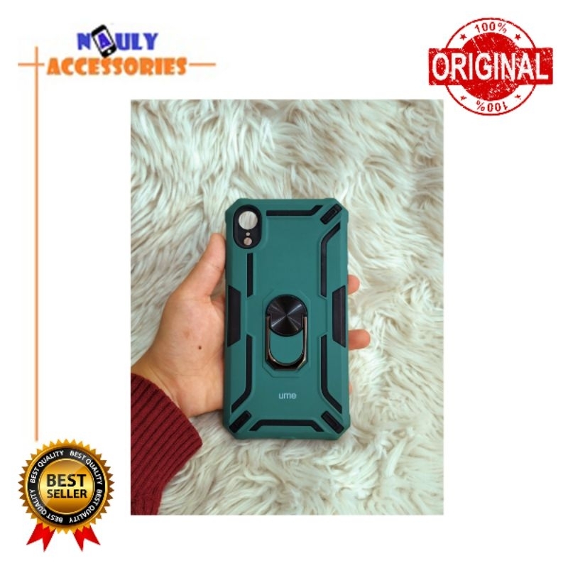 Case Hard Case Robot Iron Ring Untuk Iphone XR