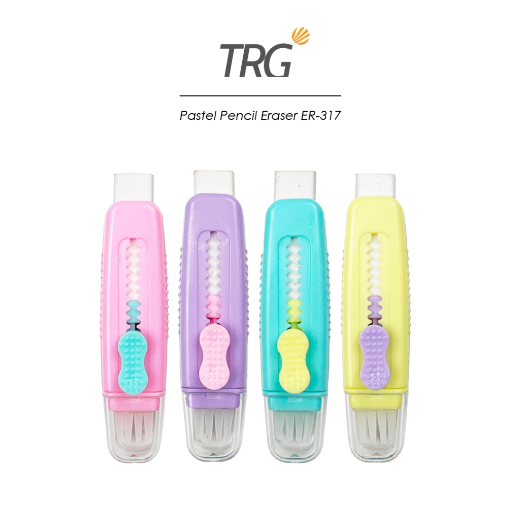 

TRG Pastel Pencil Eraser ER-317 - Penghapus Pensil Lucu Dengan Dust Remover TRG
