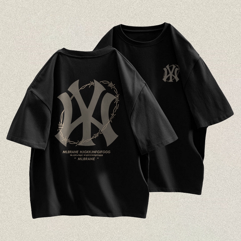 RENELLE Tshirt Pria Black Tees | Kaos Putih Pria Cotton Combed 24s | Baju Kaos Cowok Import Original