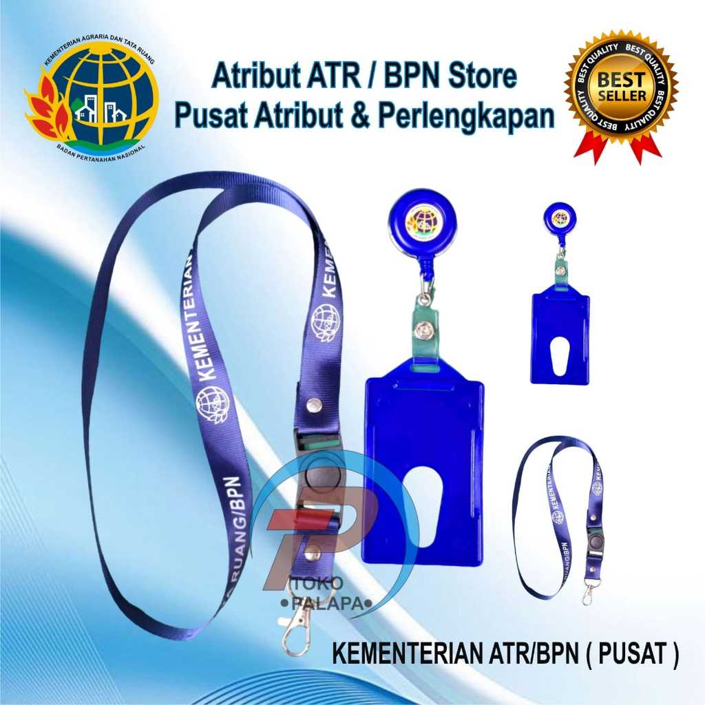 

HJK Tempat Id Card + Lanyard Atr/Bpn Bahan Plastik Kuat