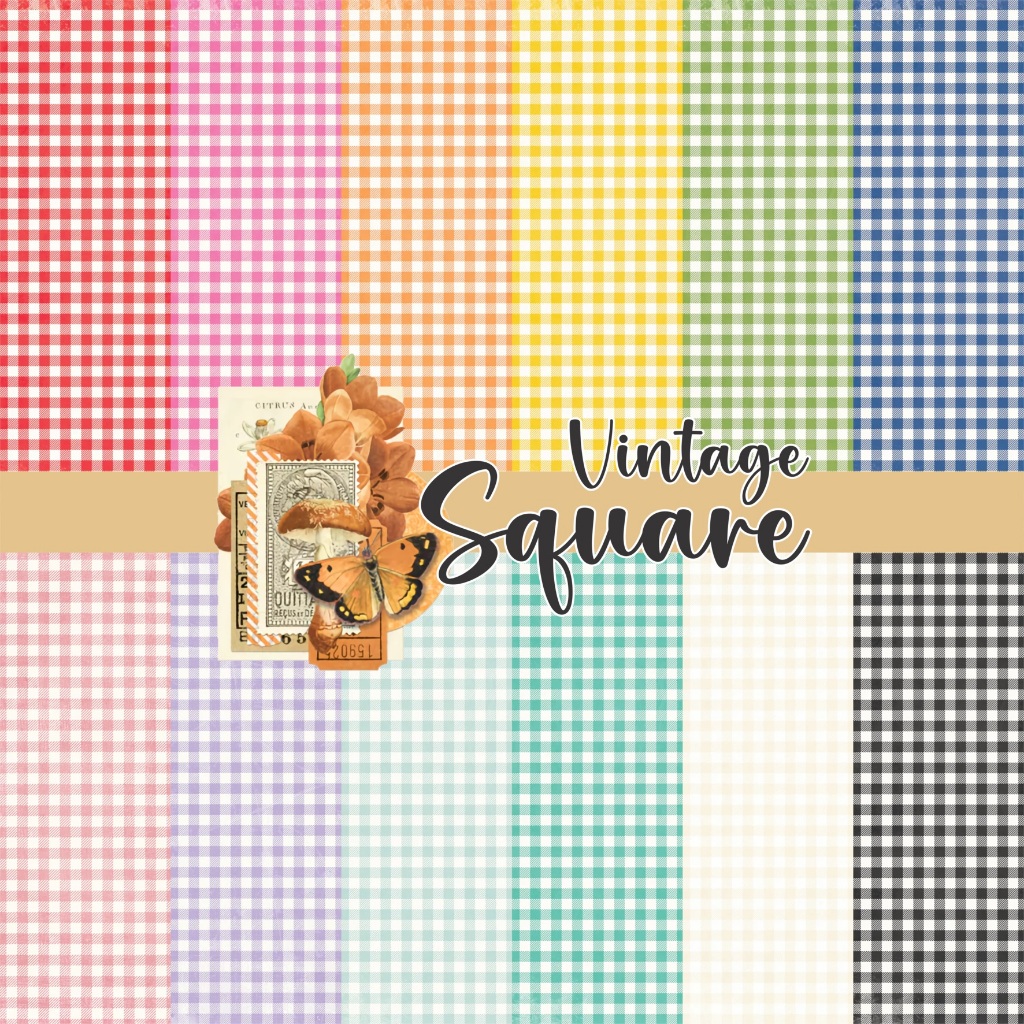 

SCRAPBOOK PAPER | KERTAS SCRAPBOOK MURAH | CRAFT PAPER | VINTAGE SQUARE | SIMPLE STORIES - 04B