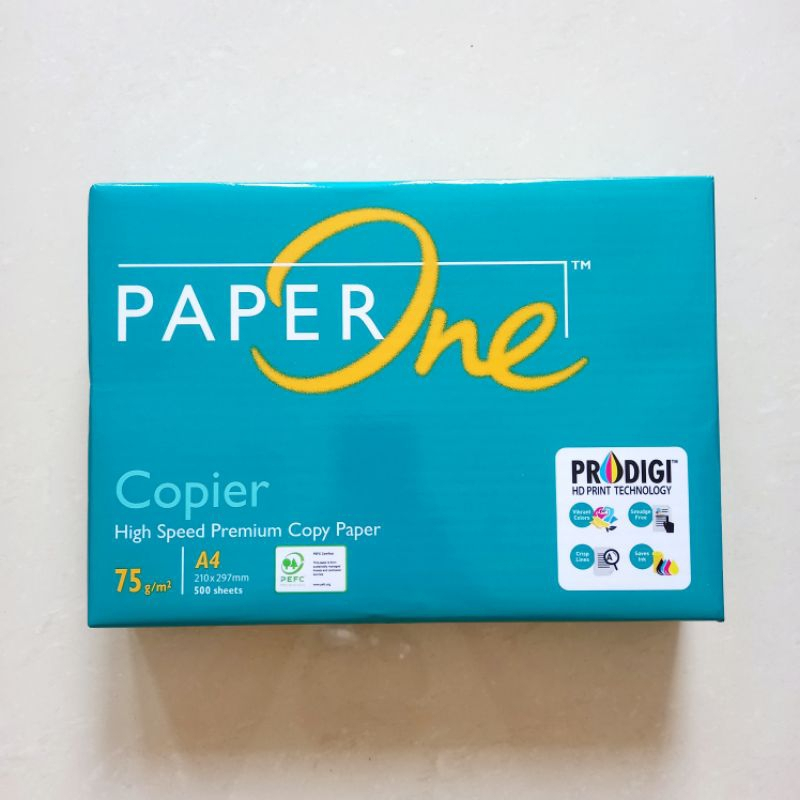 

H7Y Kertas HVS Paperone A4 75 Gsm / HVS Paperone A4 75 Gsm / Kertas Print Kantor HVS Putih 75gsm