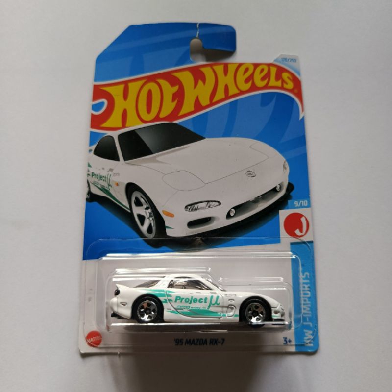 hot wheels hotwheels 95 mazda rx-7 putih 2024