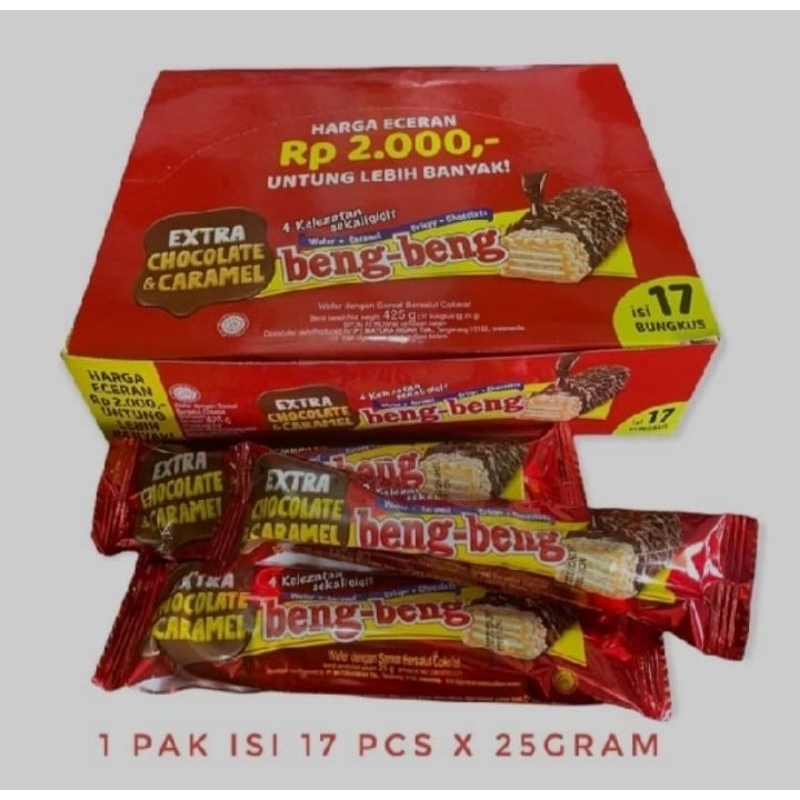 

Bembeng wafer coklat nikmat 17 pcs @25gram /1 box