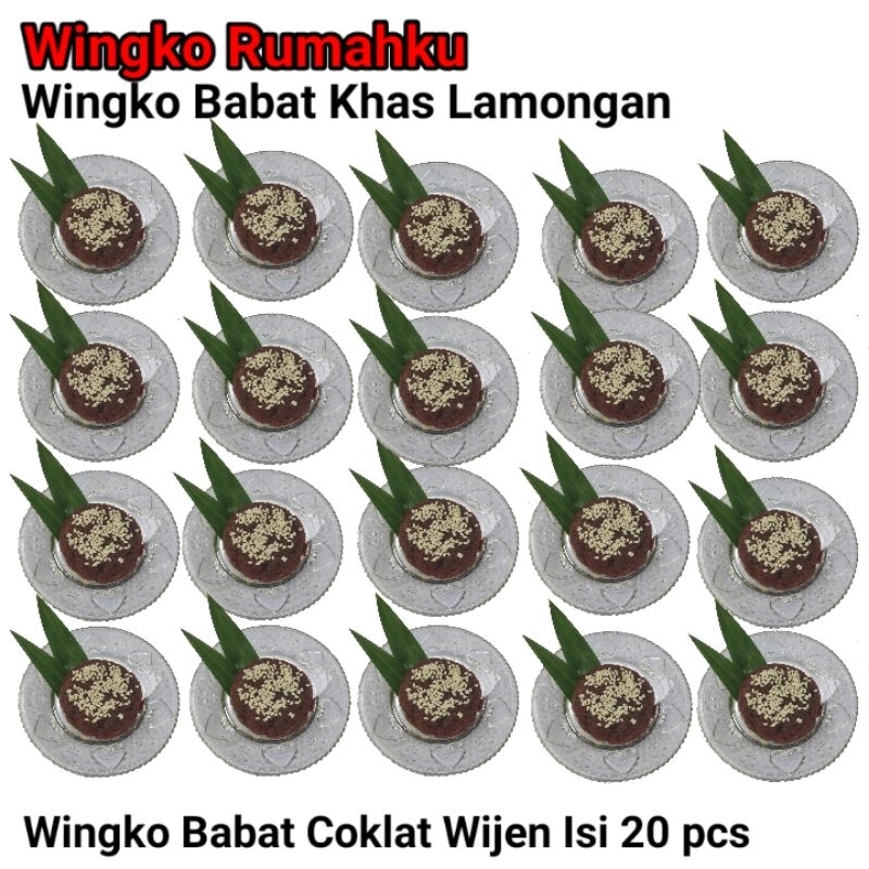 

Wingko Babat Coklat Paket 20 pcs Oleh Oleh Jatim