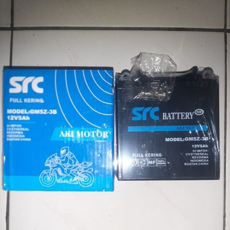 Aki Motor full kering merk SRC