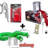 FG2 PAKET Spray Gun  Alat Semprot Cat spet Spray Gun F75G Semprotan Cat Kompresor Angin tabung atass