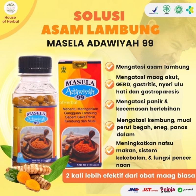 

MASELA ADAWIYAH 99 - OBAT HERBAL MENGATASI ASAM LAMBUNG, MAAG & PERUT BUNCIT