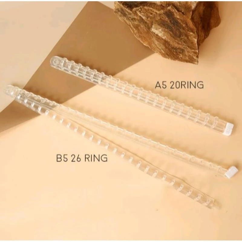 

RING BINDER TRANPARAN/RING BINDER LOOSE LEAF/ RING BINDER A5 20 RING/B5 26 RING