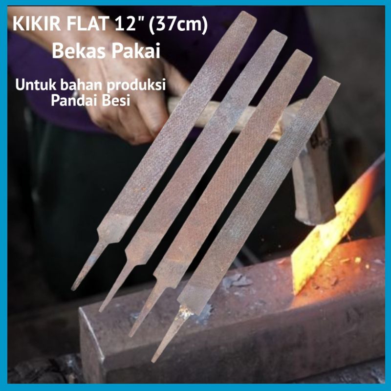 Kikir Bekas 12" Baja kikir besi Panjang 37cm Bahan Pandebesi