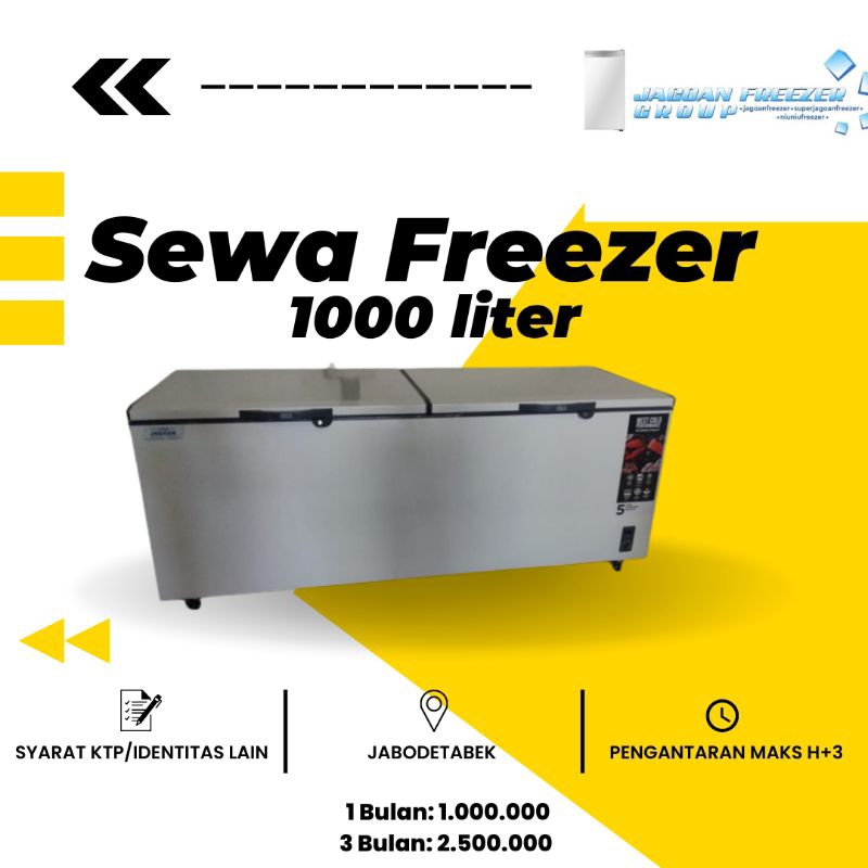 Jagoan Freezer 1000 liter - 1 Bulan