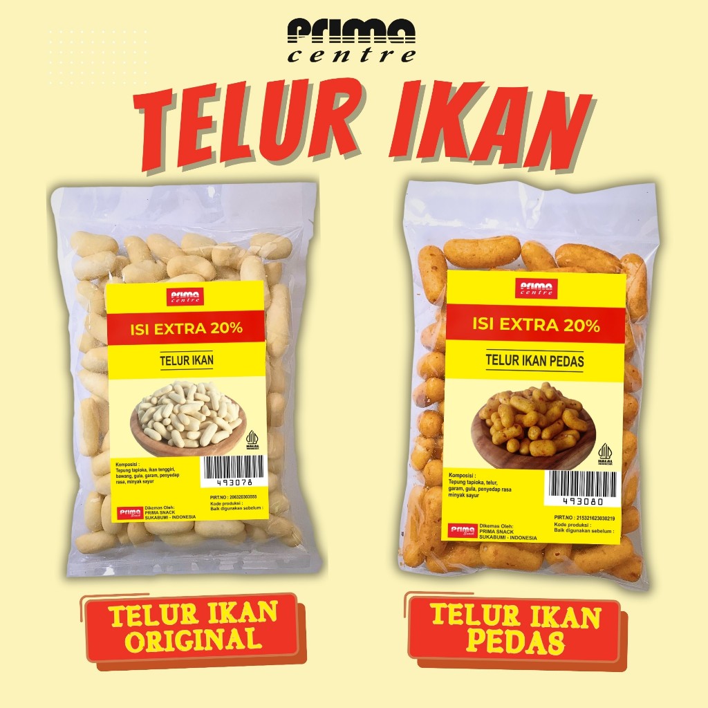 

(PS3) PILUS TELUR IKAN ORIGINAL 86gr / TELUR IKAN PEDAS 66gr