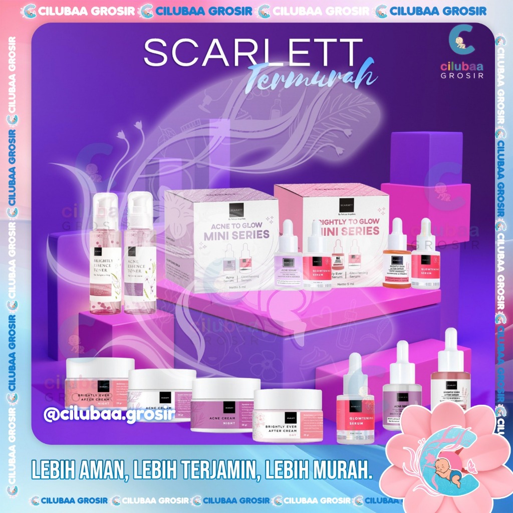 Scarlett Whitening Acne Serum | Scarlet Whitening Brightly Ever After Serum CREAM KREM