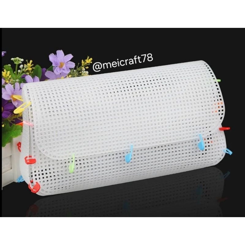 Plastik Canvas Tas Rajut / Plastic Canvas Bag