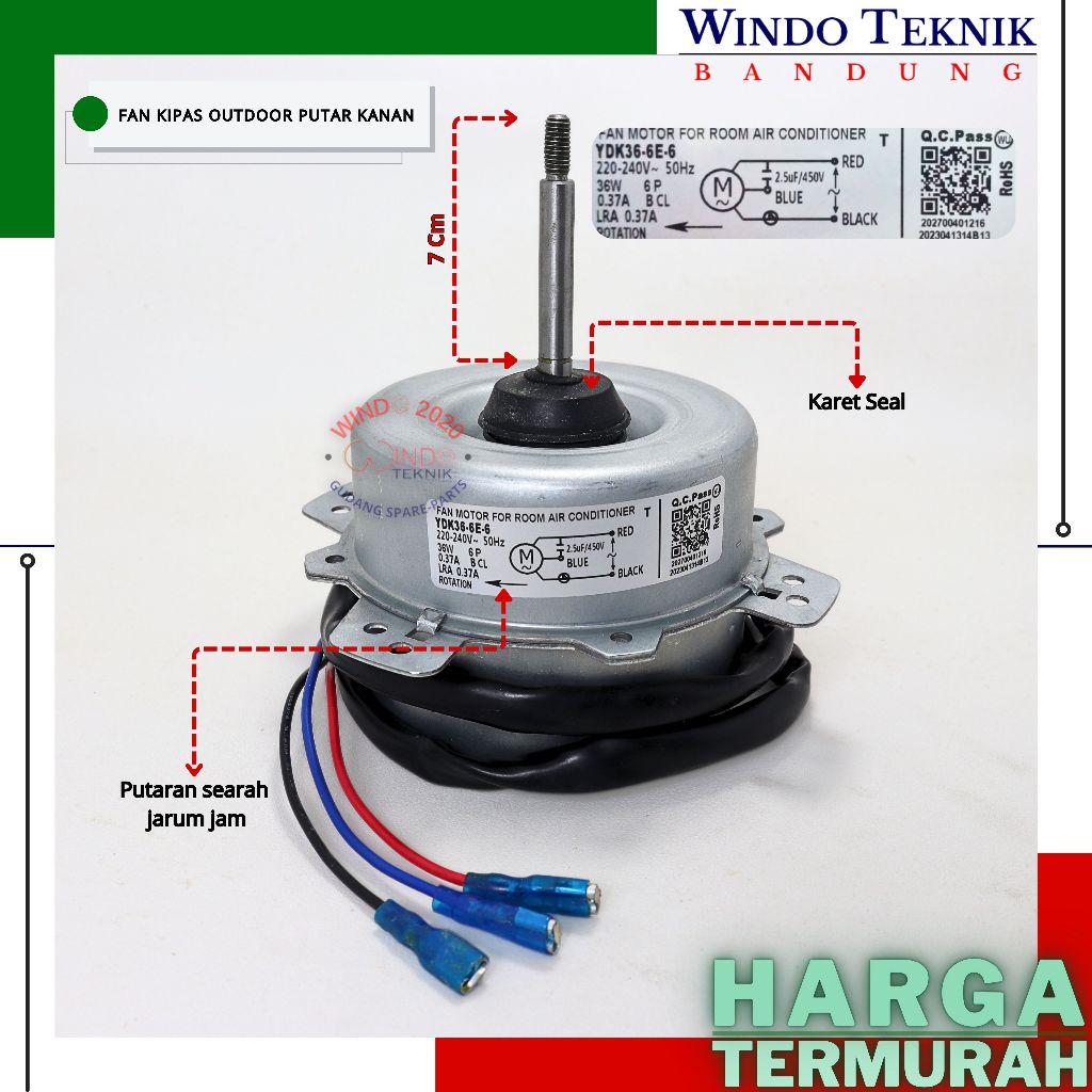 FAN KIPAS OUT DOOR / FAN AC OUT DOOR / MOTOR FAN AC OUTDOOR / DINAMO MOTOR FAN AC OUTDOOR UNIVERSAL