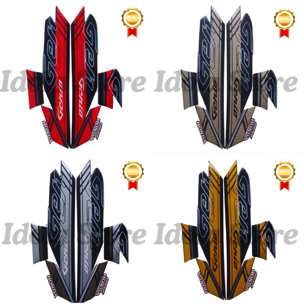 Stiker Sticker Striping Standart Honda Genio 125 2021 List Body Motor Honda Genio 2021
