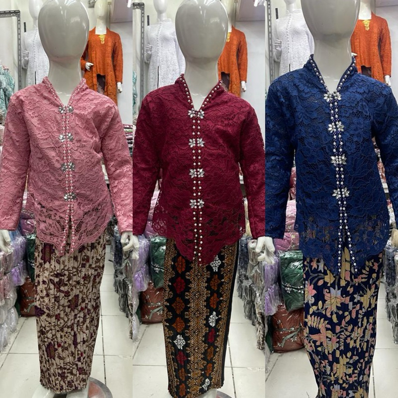 KEBAYA ENCIM BROKAT ANAK/KEBAYA BROKAT ANAK/KEBAYA ANAK/COUPLE IBU ANAK/KEBAYA KARTINI ANAK/SET KEBA