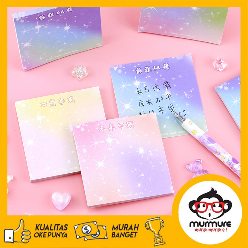 

MURMURE I STICKY NOTES GRADIENT / STICKY NOTES GRADASI ISI 50 LBR / STICKY NOTES LUCU / MEMO TEMPEL ESTETIK / STICKY NOTES AESTHETIC