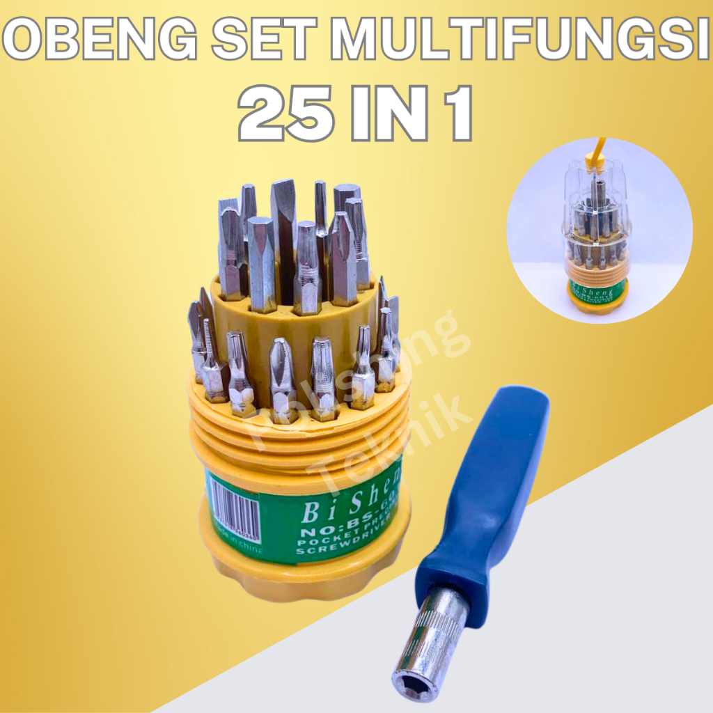 Obeng Presisi Set 25 In 1 Mini Multifungsi