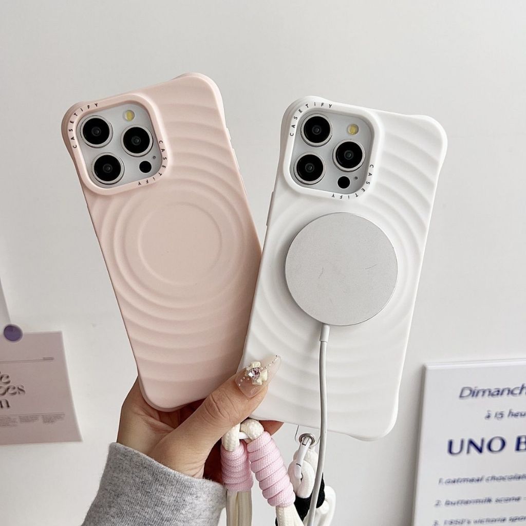 ㄚ Casetify G-DRAGON  Same Paragraph Magnetic Ripples Phone Case For For iphone 16 15 pro max 14 pro 
