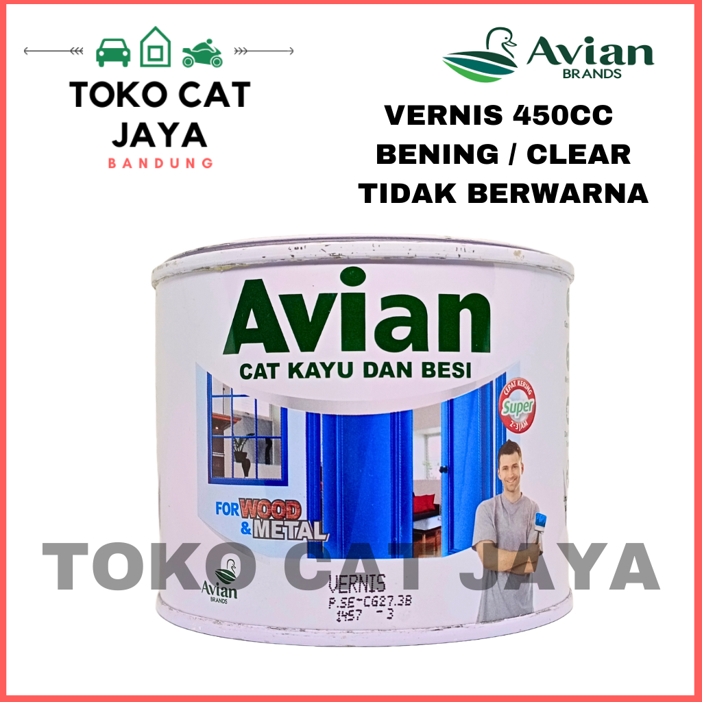 AVIAN VERNIS / Bening / CAT KAYU BESI 0,45Lt / 0,5 kg