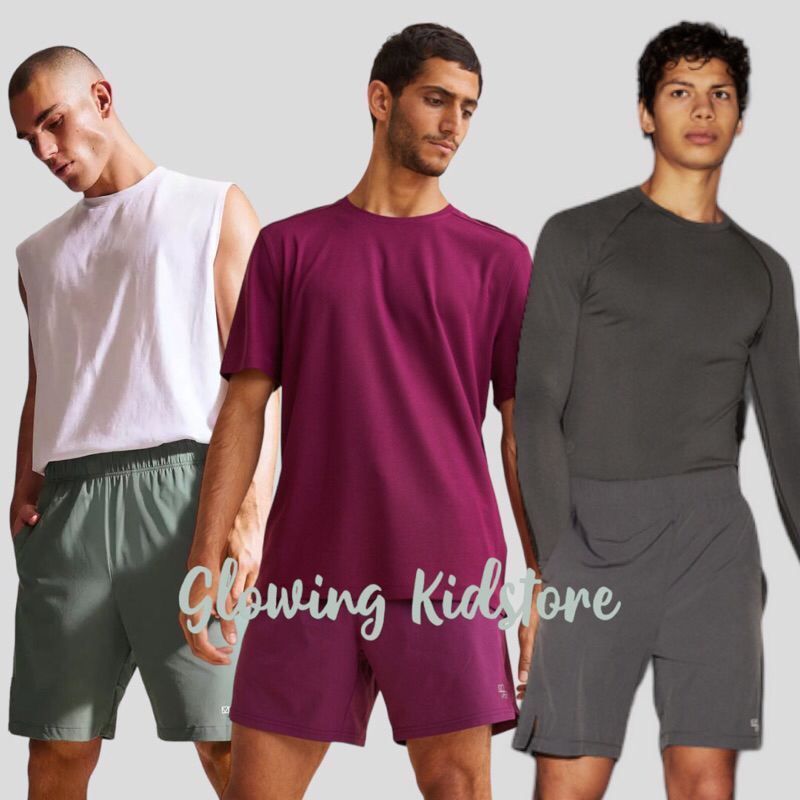 Celana Pendek Olahraga Hm Running Sport Pria XS-XXL