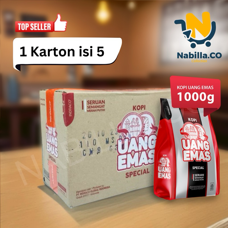 

KOPI UANG EMAS | 1 KARTON ISI 5 BAG