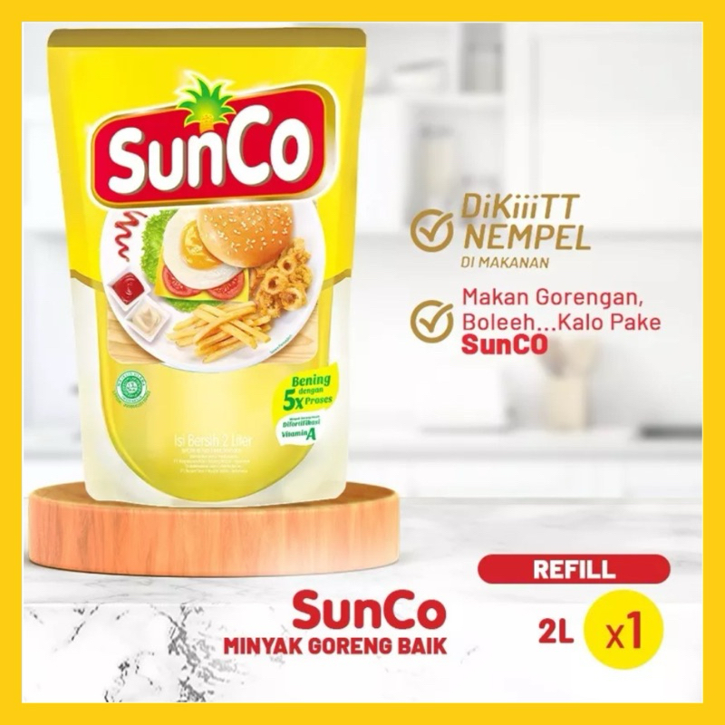 

SUNCO MINYAK GORENG 2 LITER KEMASAN REFILL