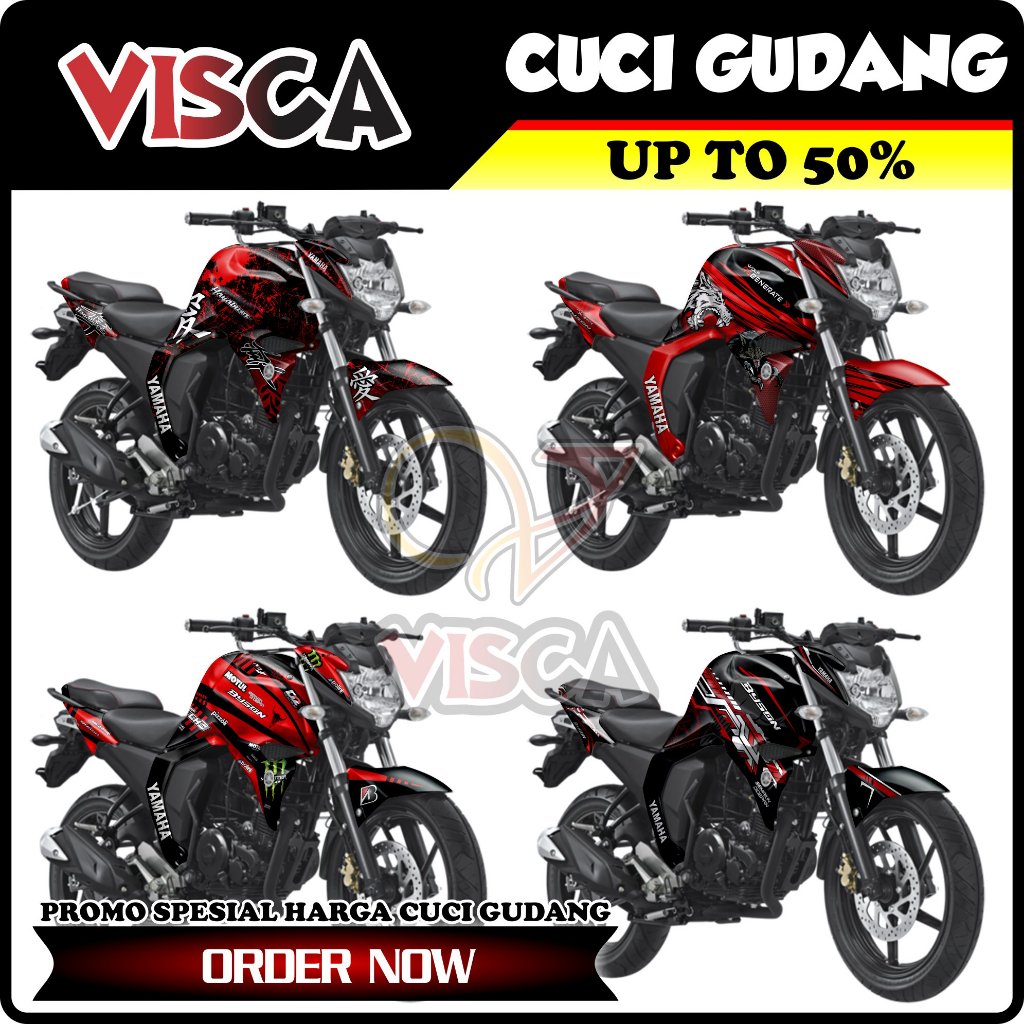 【CUCI GUDANG】Decal Byson Fi Full Body Variasi Harga Murah / Stiker Motor Byson Fi Full Body / Stripi