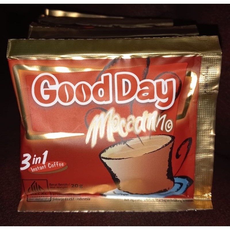 

Kopi GoodDay Moccacino 20 g 10 Renceng