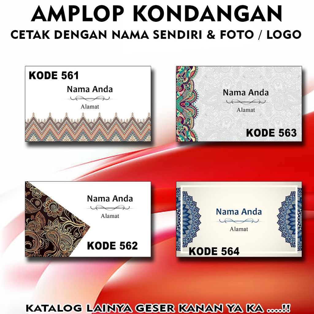 Amplop batik kondangan custom nama sendiri isi 10pcs