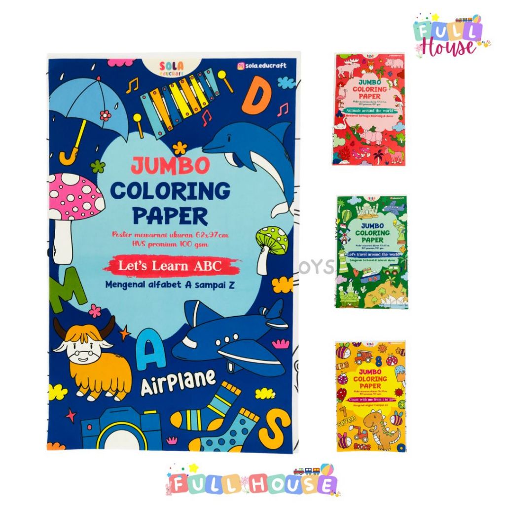 BUKU LATIHAN MEMBACA, MATEMATIKA, PENGURANGAN, MENGENAL DAN MENULIS ABC, MENGGAMBAR DAN MEWARNAI