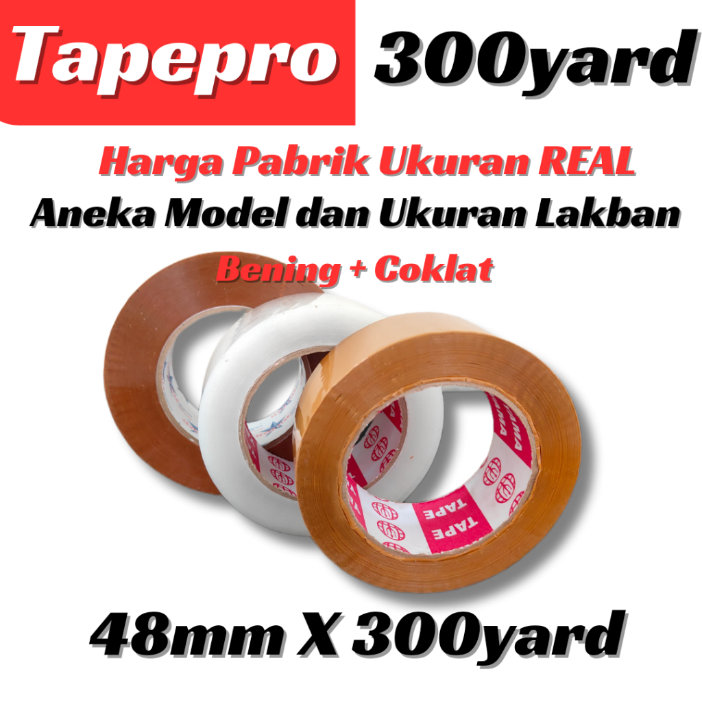 

(Min 3Pcs)Lakban Jumbo 45mm x 300yard