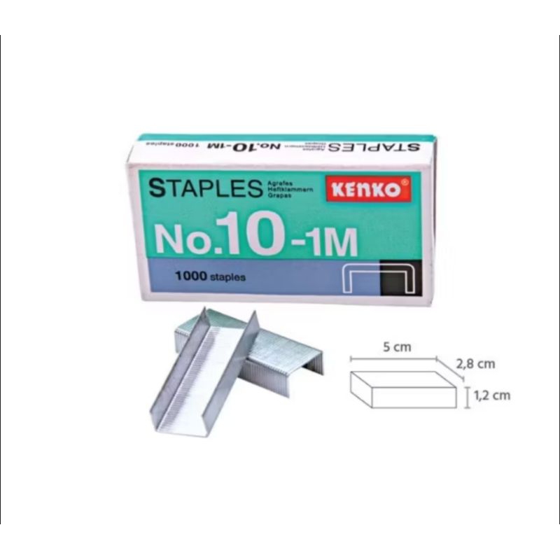 

ISI STAPLES KENKO KECIL / REFILL STAPLES KECIL NO.10-1M KENKO