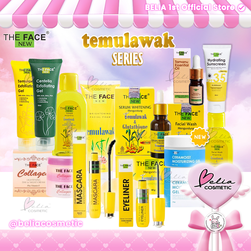 [ BELIA ] THE FACE Temulawak Series | Facial Foam 100 mL | Soap Serum Toner Facial Wash Exfo Gel