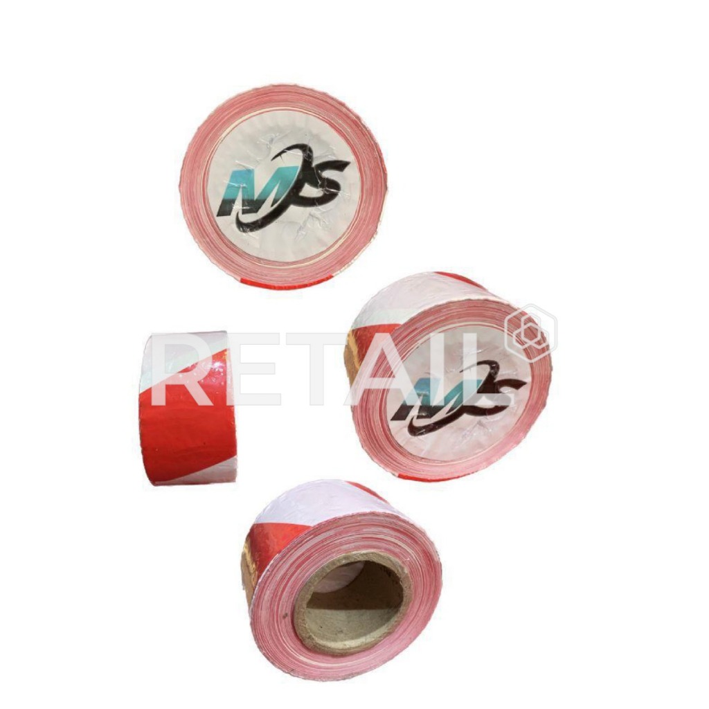 Police Line Barricade Warna Merah Putih