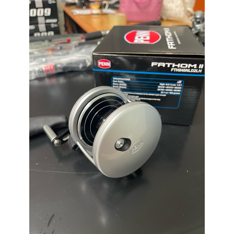 Penn FATHOM II Lever Drag 2 Speed Conventional Reel / OH Overhead Jigging Reel - Gulungan Pancing SW