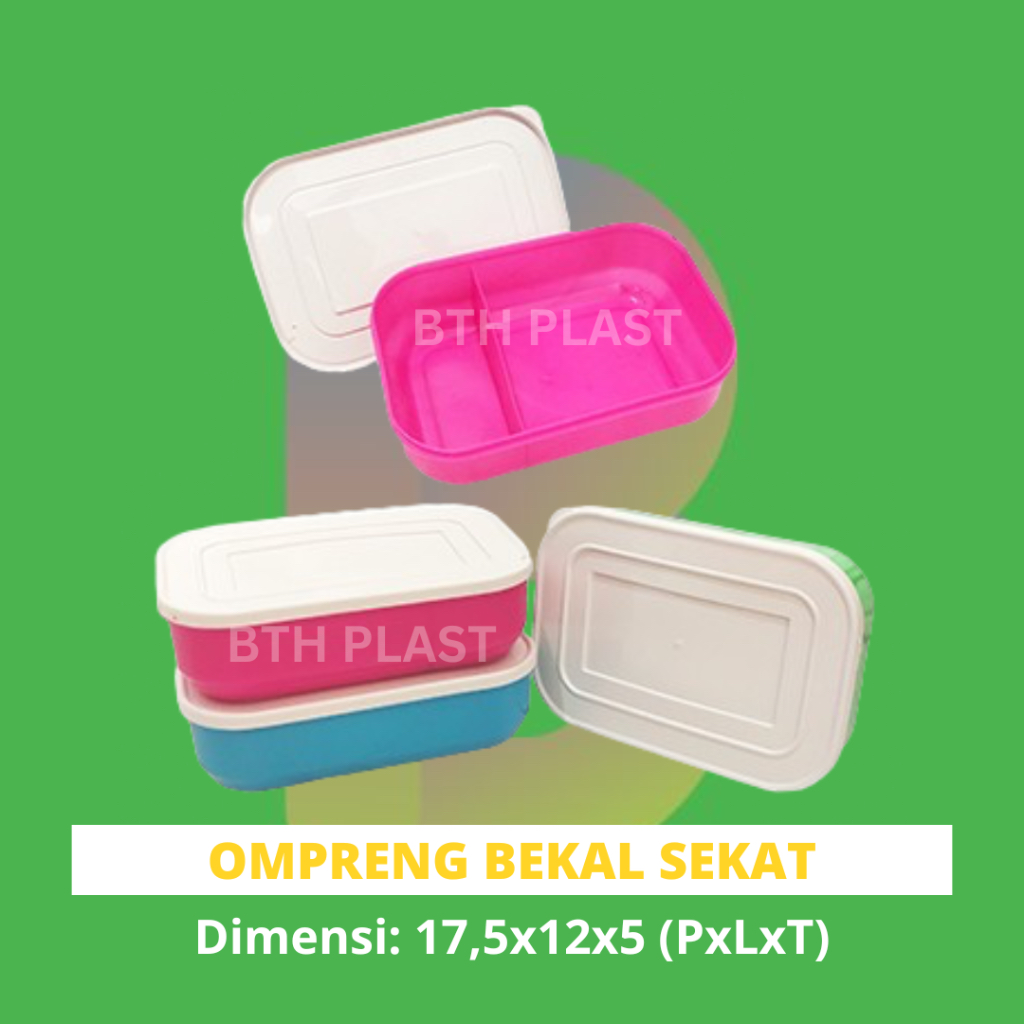 KOTAK BEKAL / Ompreng Kotak Makan / Ompreng Bekal / Lunch box Sekat