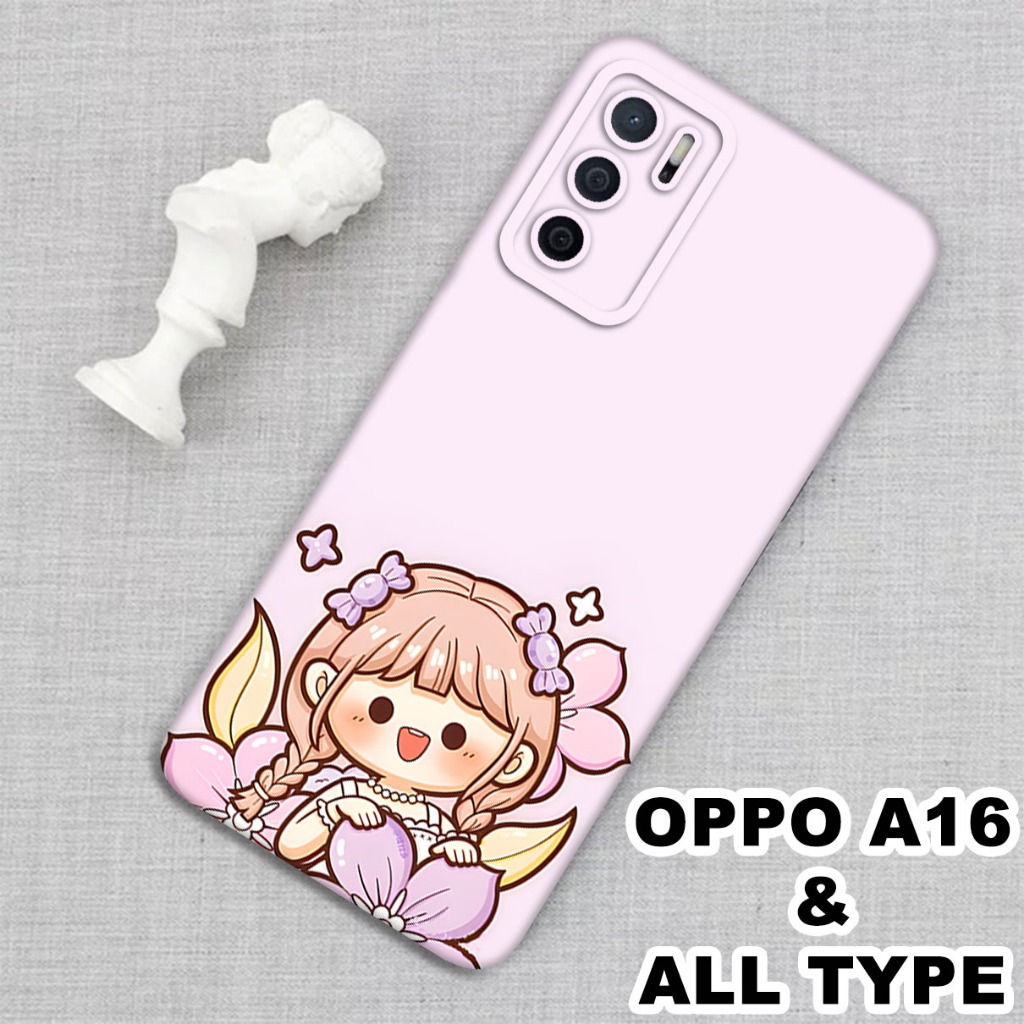 (GC20) Softcase karet Hp OPPO A16 | Case Lucu | Case OPPO A16 Silikon Tpu Pro Camera | Kesing OPPO A