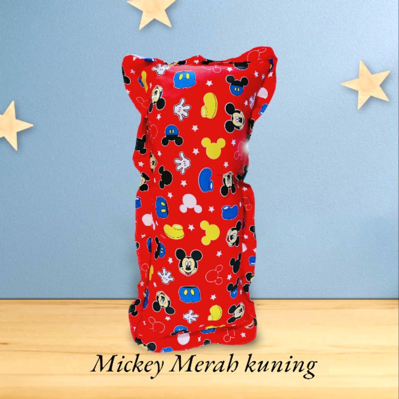 [PROMO] Bantal Cinta Jumbo 100x50 + Sarung Mickey Merah Kuning