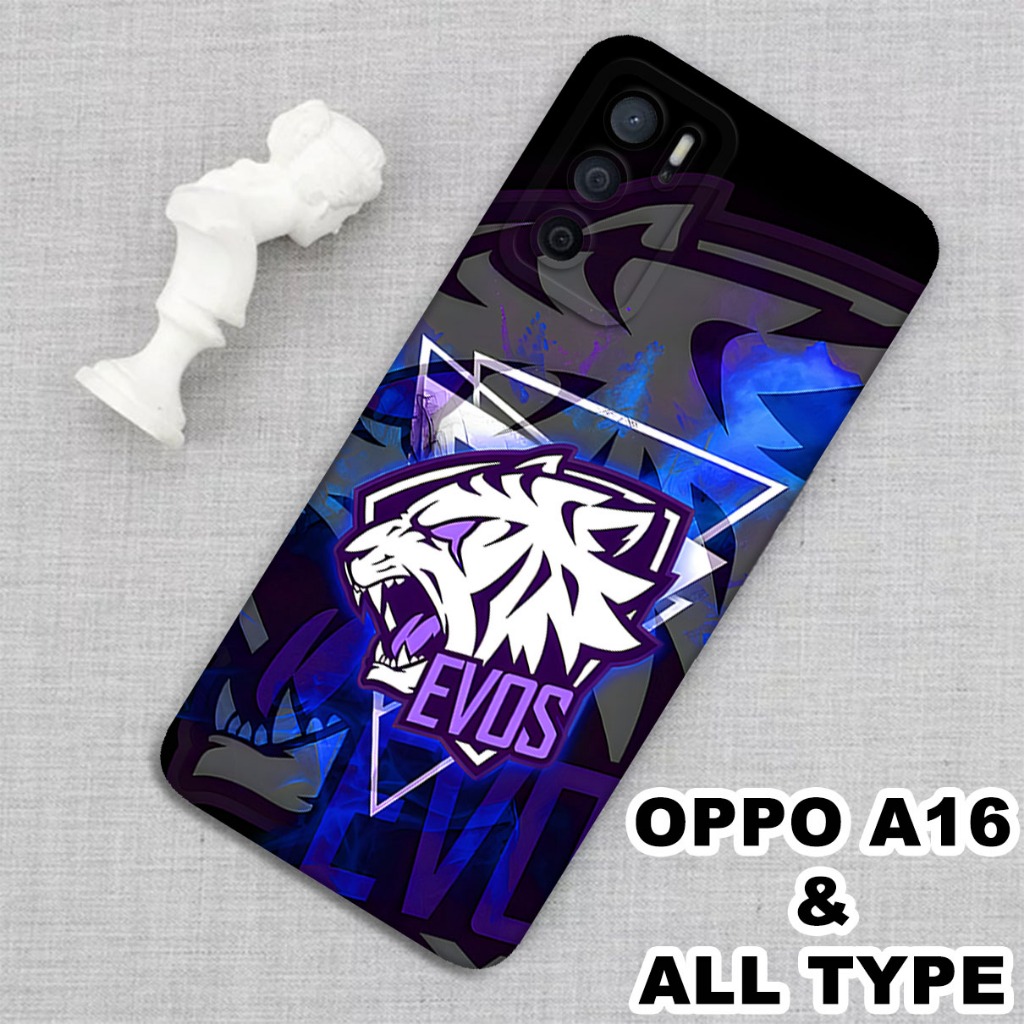(GC37) Softcase karet Hp OPPO A16 | Case Evos | Case OPPO A16 Silikon Tpu Pro Camera | Kesing OPPO A