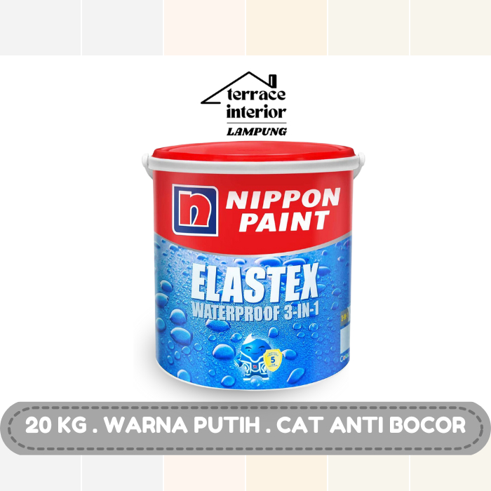 Cat Pelapis dan Anti Bocor Nippon Paint Elastex Warna Putih  20  KG